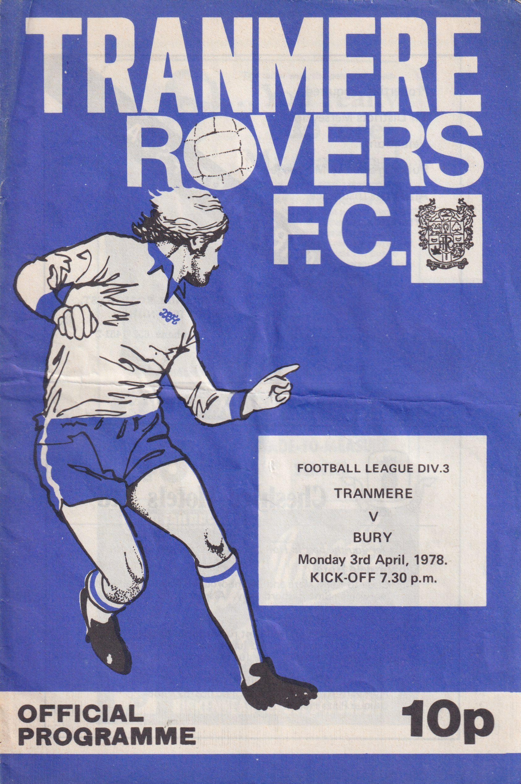 Tranmere Rovers v Preston North End match programme